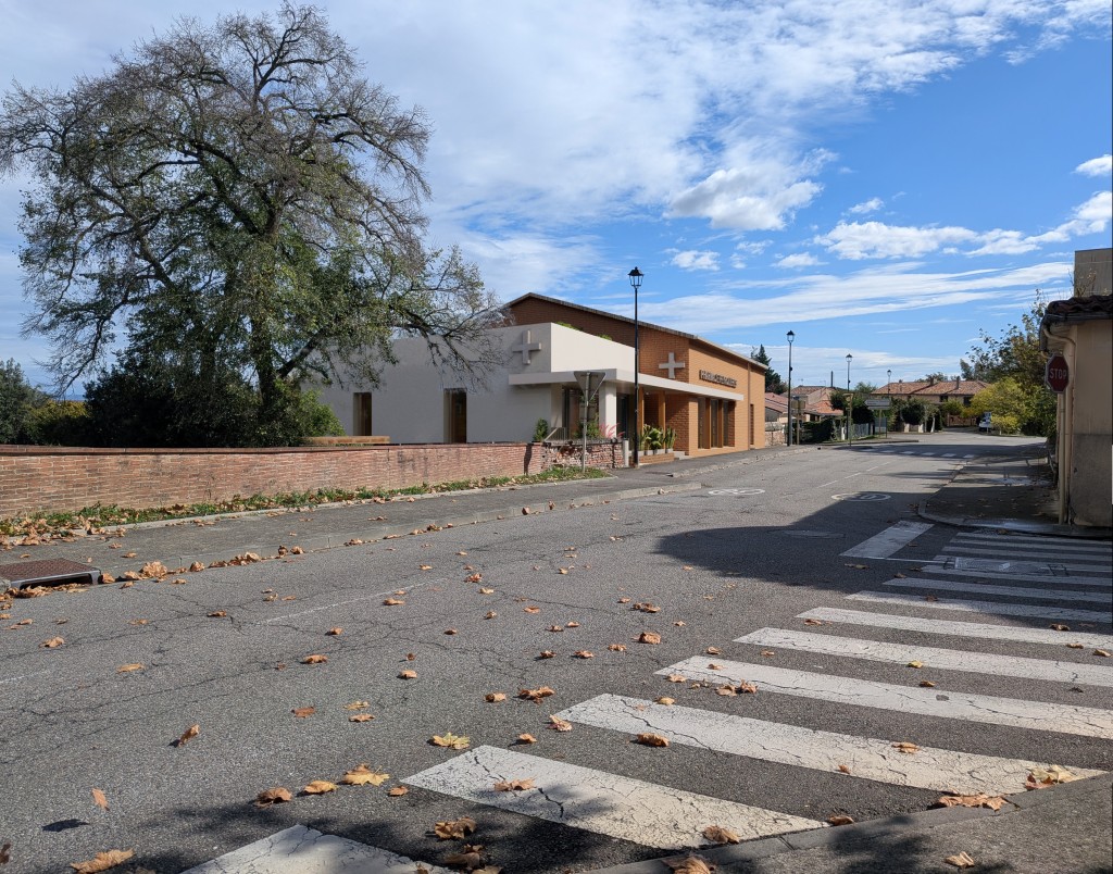 Pharmacie + commerce R par l'Atelier Kodama, architectes à Toulouse