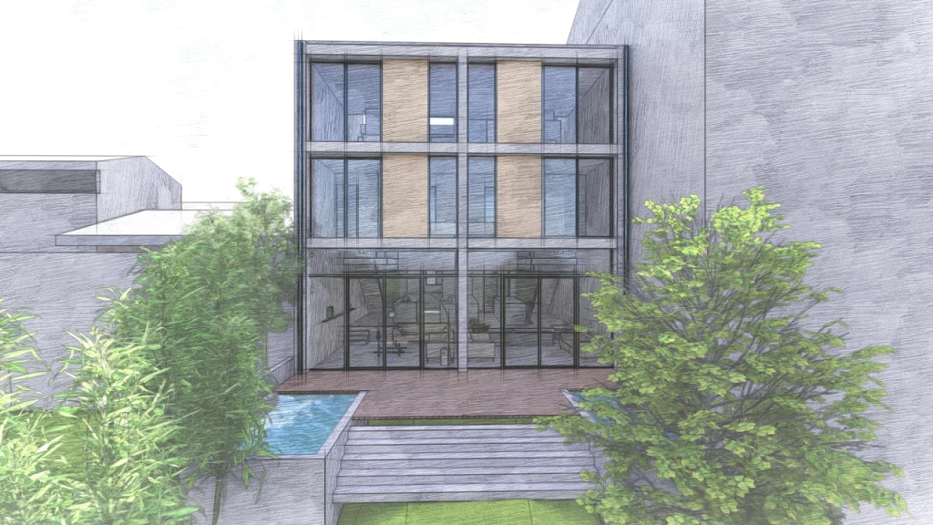 Maisons F par l'Atelier Kodama, architectes à Toulouse